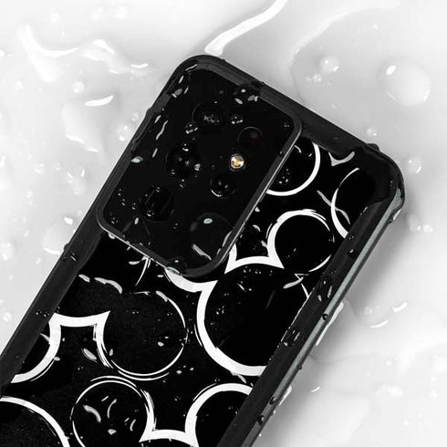 Disney Mickey Mouse Logo Pattern Galaxy S24 Ultra Waterproof Case