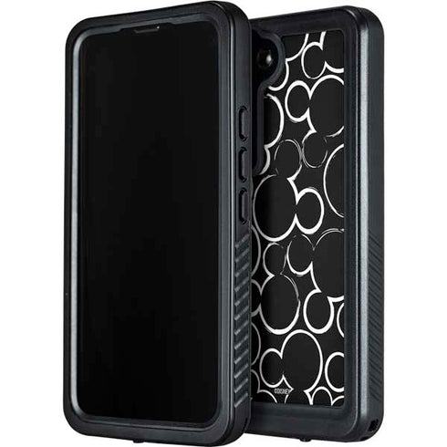 Disney Mickey Mouse Logo Pattern Galaxy S24 Waterproof Case