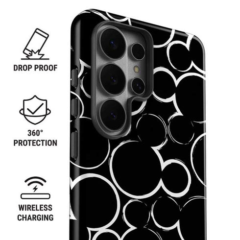 Disney Mickey Mouse Logo Pattern Galaxy S26 Ultra Impact Case