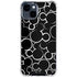 Disney Mickey Mouse Logo Pattern iPhone 15 Clear Case