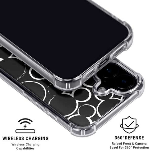 Disney Mickey Mouse Logo Pattern iPhone 16 MagSafe Case