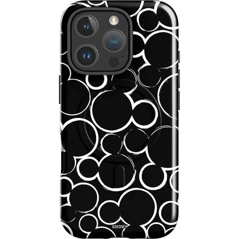 Disney Mickey Mouse Logo Pattern iPhone 16 Pro Magsafe Impact Case