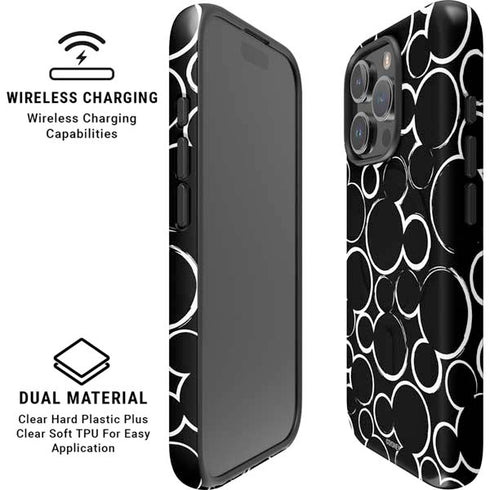Disney Mickey Mouse Logo Pattern iPhone 16 Pro Magsafe Impact Case