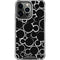 Disney Mickey Mouse Logo Pattern iPhone 16 Pro Max Clear Case