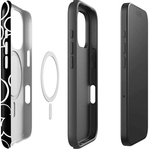 Disney Mickey Mouse Logo Pattern iPhone 16 Pro Max Magsafe Impact Case