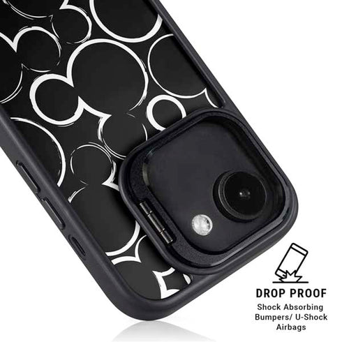 Disney Mickey Mouse Logo Pattern iPhone 16e Kickstand Case