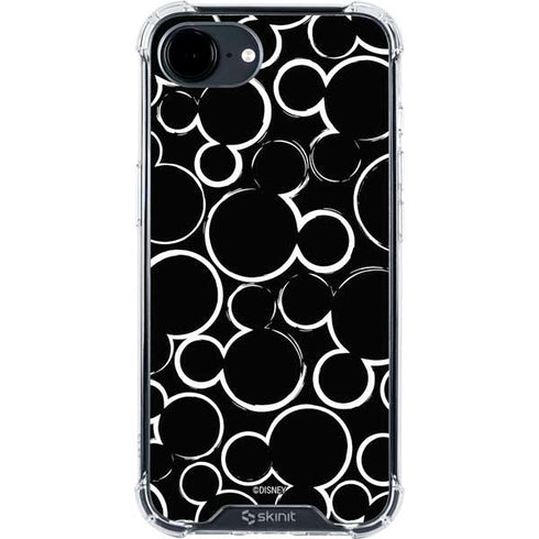Disney Mickey Mouse Logo Pattern iPhone 16e Clear Case