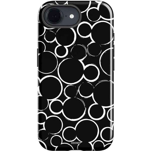 Disney Mickey Mouse Logo Pattern iPhone 16e Impact Case