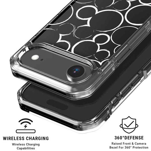 Disney Mickey Mouse Logo Pattern iPhone 17 Air Clear Case