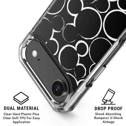 Disney Mickey Mouse Logo Pattern iPhone 17 Air Clear Case