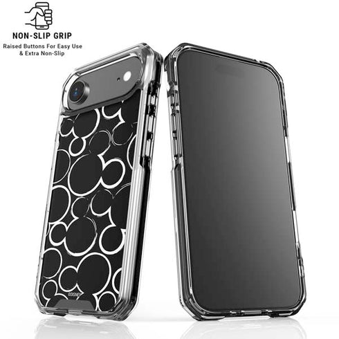 Disney Mickey Mouse Logo Pattern iPhone 17 Air Clear Case