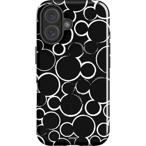 Disney Mickey Mouse Logo Pattern iPhone 17 Impact Case