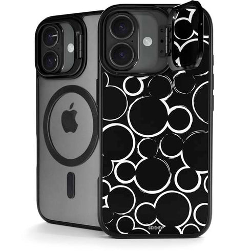 Disney Mickey Mouse Logo Pattern iPhone 17 Kickstand Case
