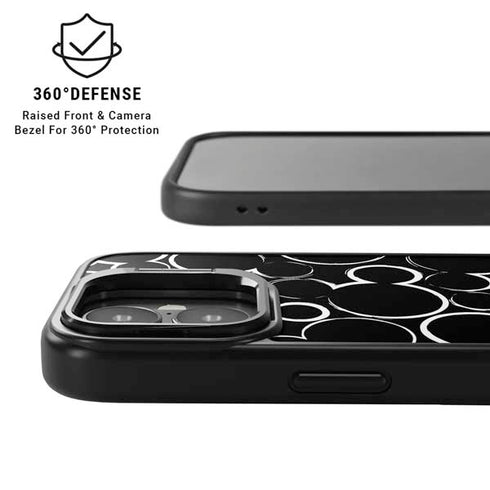 Disney Mickey Mouse Logo Pattern iPhone 17 Kickstand Case