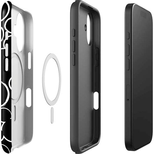 Disney Mickey Mouse Logo Pattern iPhone 17 Magsafe Impact Case