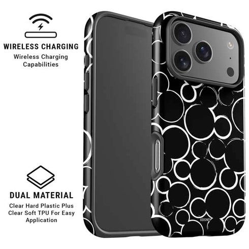 Disney Mickey Mouse Logo Pattern iPhone 17 Pro Magsafe Impact Case