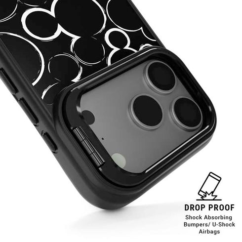 Disney Mickey Mouse Logo Pattern iPhone 17 Pro Max Kickstand Case