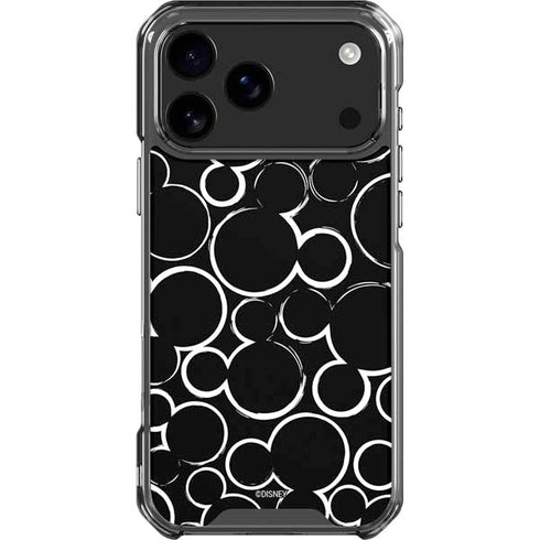 Disney Mickey Mouse Logo Pattern iPhone 18 Pro Max Clear Case