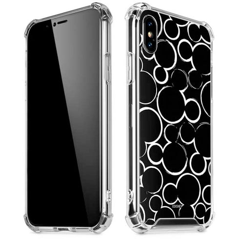 Disney Mickey Mouse Logo Pattern iPhone X/XS Clear Case
