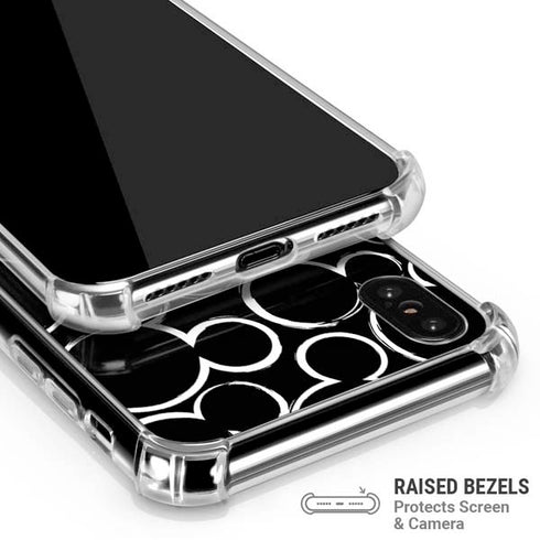 Disney Mickey Mouse Logo Pattern iPhone X/XS Clear Case