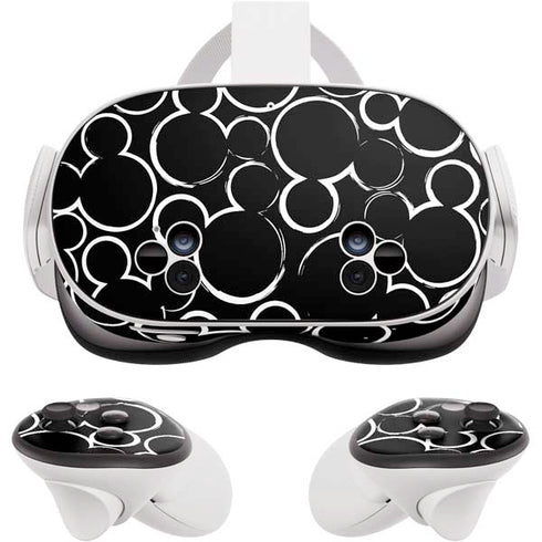 Disney Mickey Mouse Logo Pattern Meta Quest 3S Skin