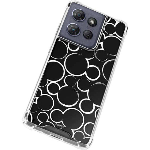 Disney Mickey Mouse Logo Pattern Moto G Power 5G (2025) Clear Case