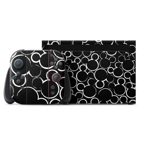 Disney Mickey Mouse Logo Pattern Nintendo Skins