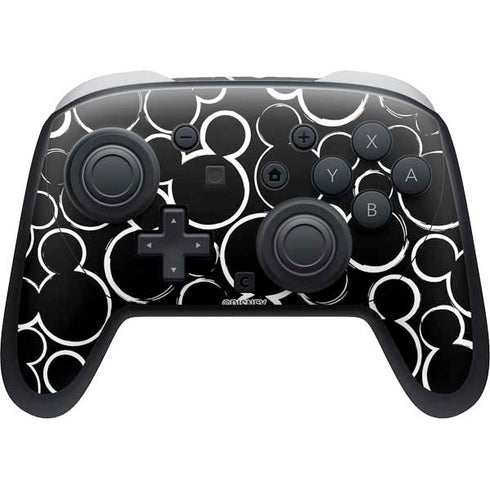Disney Mickey Mouse Logo Pattern Nintendo Switch 2 (2025) Pro Controller Skin