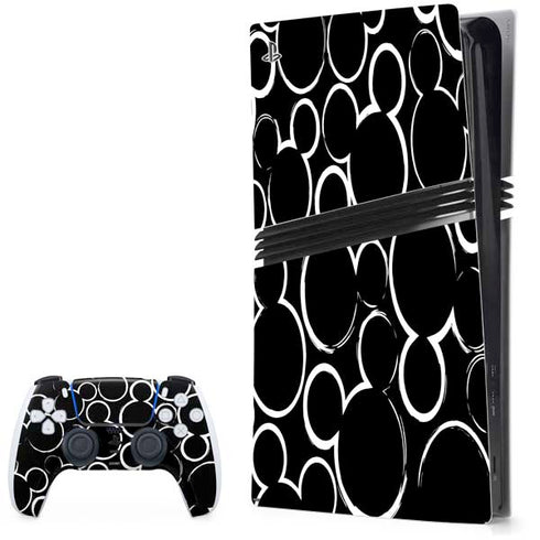 Disney Mickey Mouse Logo Pattern PlayStation PS5 Skins