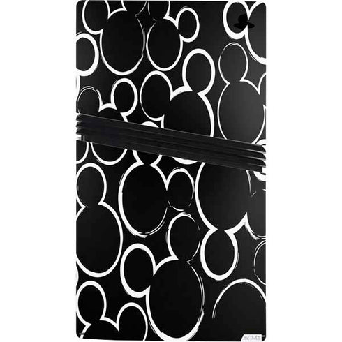 Disney Mickey Mouse Logo Pattern PS5 Pro Bundle Skin