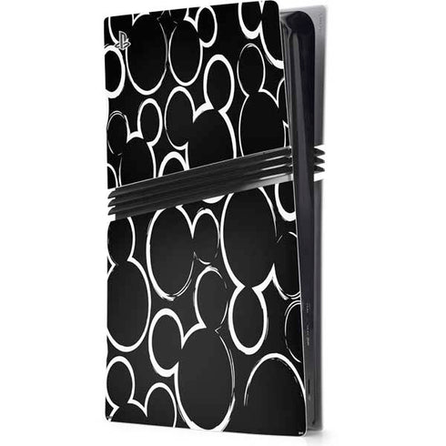 Disney Mickey Mouse Logo Pattern PS5 Pro Console Skin