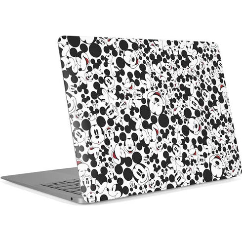 Disney Mickey Mouse Face Pattern Apple MacBook Air Skin