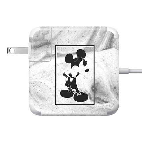 Disney Mickey Mouse Shape on Marble 85W Power Adapter (15 and 17 inch MacBook Pro Charger) Skin