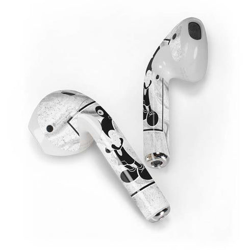 Disney Mickey Mouse Shape on Marble Apple AirPods Skin