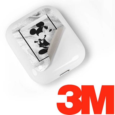 Disney Mickey Mouse Shape on Marble Apple AirPods Skin