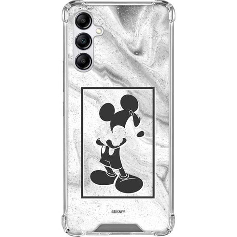 Disney Mickey Mouse Shape on Marble Gabb Phone 4 Clear Case