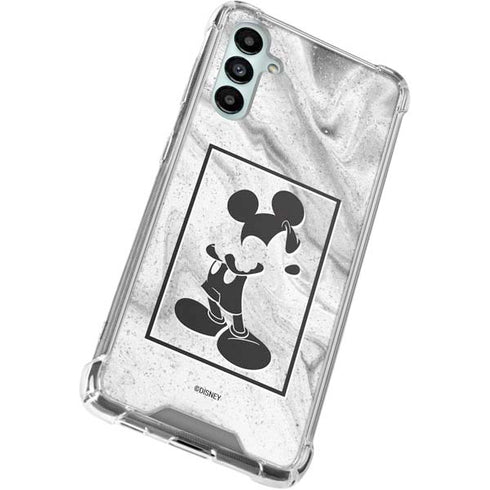 Disney Mickey Mouse Shape on Marble Gabb Phone 4 Clear Case