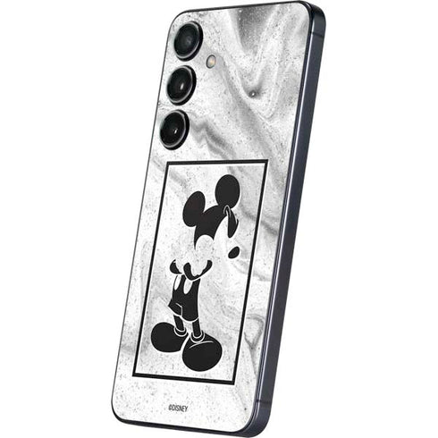 Disney Mickey Mouse Shape on Marble Galaxy A16 5G Skin