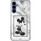 Disney Mickey Mouse Shape on Marble Galaxy A35 5G Clear Case