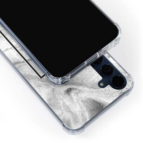 Disney Mickey Mouse Shape on Marble Galaxy A35 5G Clear Case