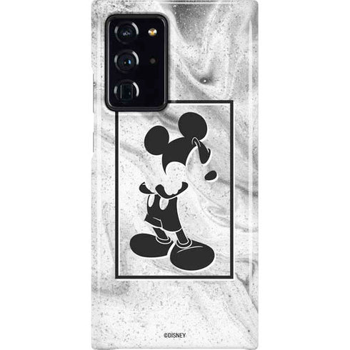 Disney Mickey Mouse Shape on Marble Galaxy Cases