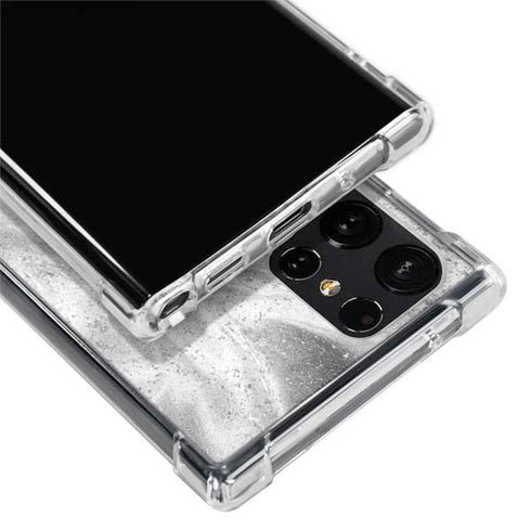 Disney Mickey Mouse Shape on Marble Galaxy S22 Ultra Clear Case