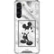 Disney Mickey Mouse Shape on Marble Galaxy S24 FE Clear Case