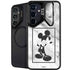 Disney Mickey Mouse Shape on Marble Galaxy S25 Plus Kickstand Case