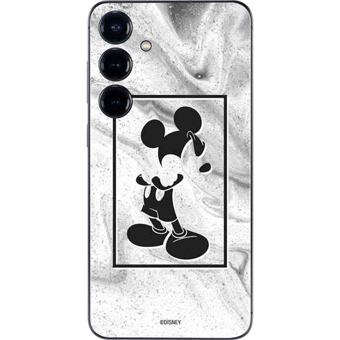 Disney Mickey Mouse Shape on Marble Galaxy S24 Skin