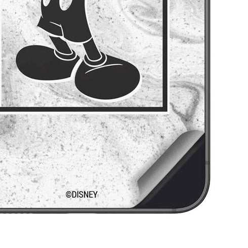 Disney Mickey Mouse Shape on Marble Galaxy S24 Skin