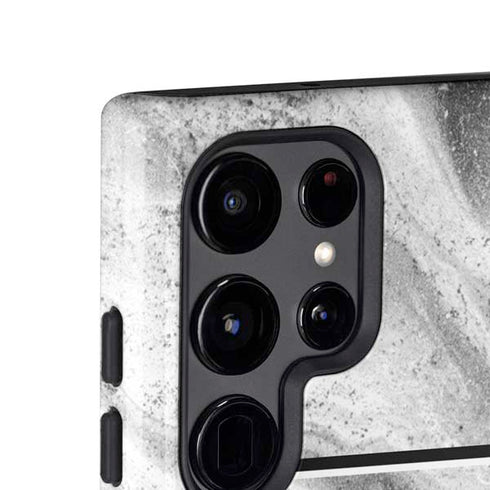 Disney Mickey Mouse Shape on Marble Galaxy S25 Ultra Impact Case