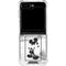 Disney Mickey Mouse Shape on Marble Galaxy Z Flip6 Clear Case