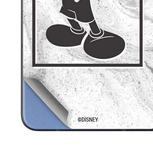 Disney Mickey Mouse Shape on Marble Galaxy Z Fold5 5G Skin