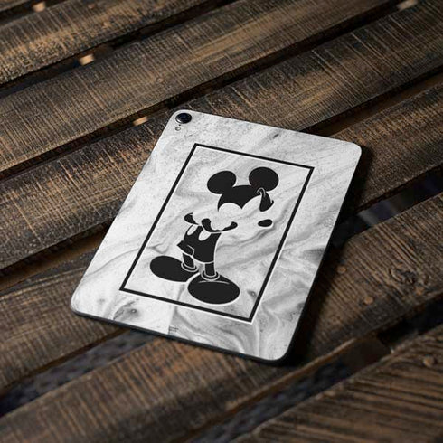 Disney Mickey Mouse Shape on Marble Apple iPad Pro Skin